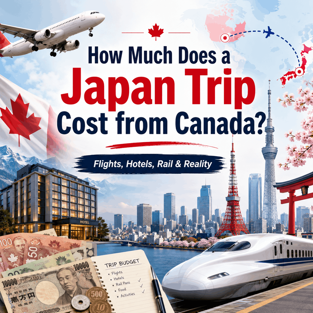 How Much Does a Japan Trip Cost from Canada? Flights, Hotels, Rail & Reality