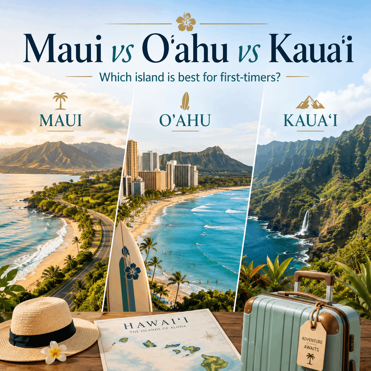 Maui vs Oahu vs Kauai: Which Hawaiian Island Is Best for First-Time Visitors?
