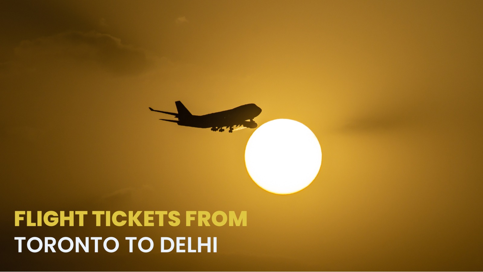 flight tickets from Toronto to Delhi